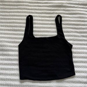 Aeropostale Black Cropped Tank Top XS – Square Neck